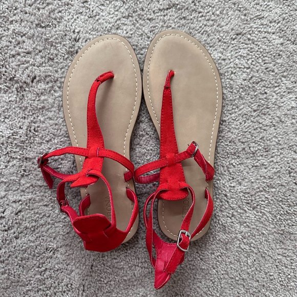 Target Merona Women's Summer Sandal in Burnt Orange (Size 6) - Picture 1 of 4